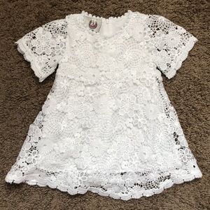 White lace dress